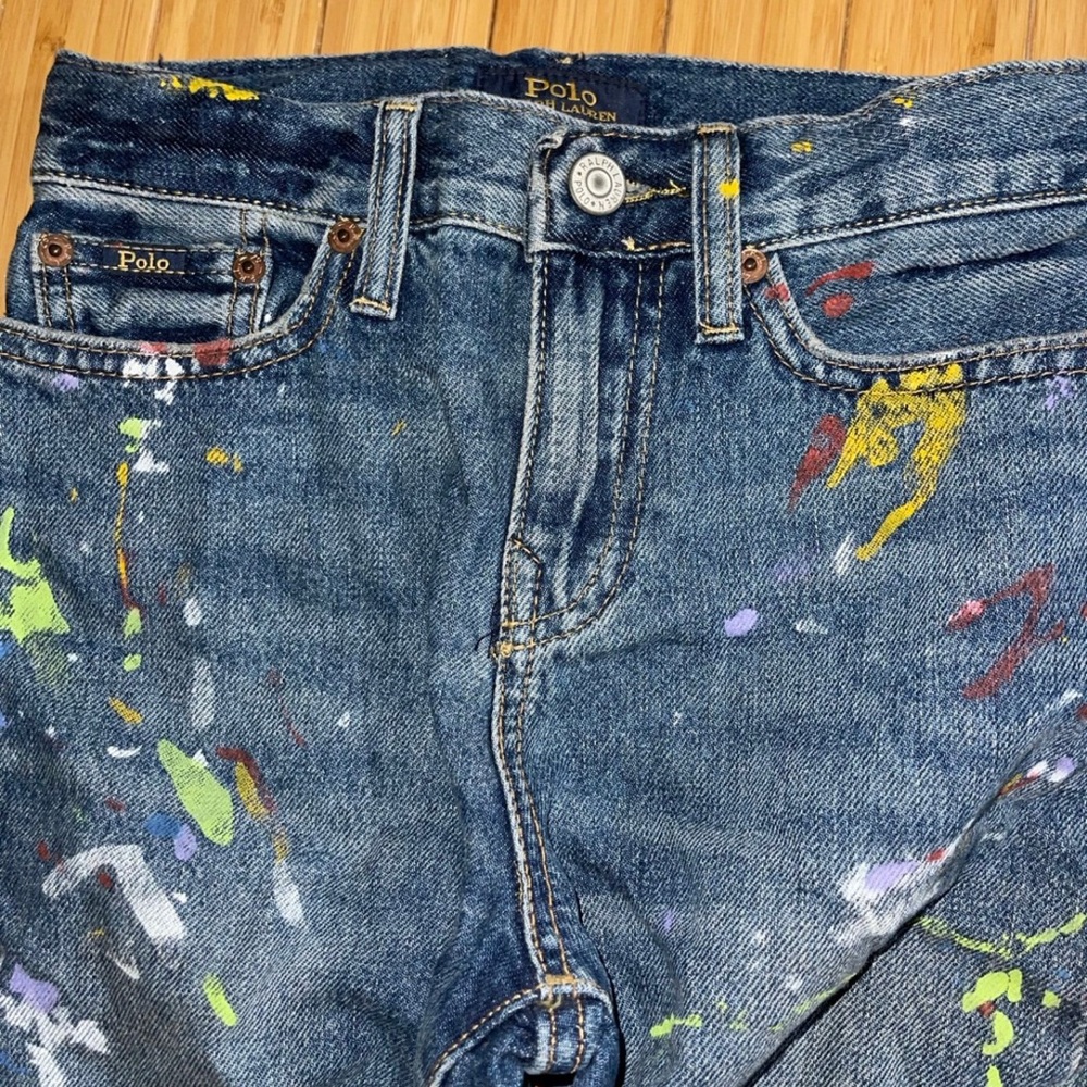 Polo Ralph Lauren The Sullivan Slim Paint Splatter Shorts - Picture 3 of 8